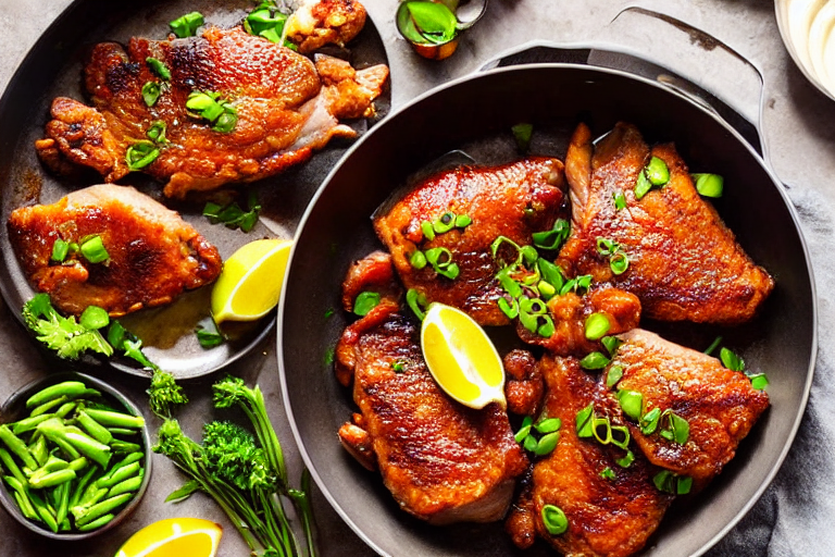 Sear and brown. Heat oil in a wok or heavy pot over medium-high heat. Add the main protein and sear