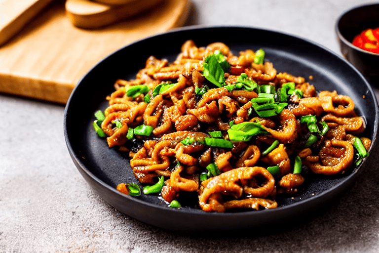 Build the flavor base. In the same wok, lower the heat to medium. Add aromatics ginger, garlic, scal