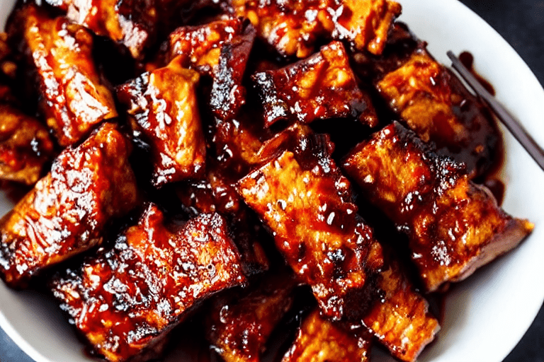 Sear and brown. Heat oil in a wok or heavy pot over medium-high heat. Add the main protein and sear