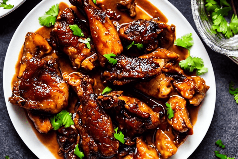 Stir-fry the chicken. Turn heat to high. Add the marinated chicken pieces. Stir-fry vigorously for 3