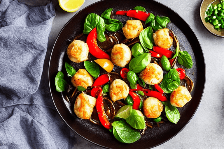 Cook the seafood. Turn heat to high. Add the prepared seafood to the wok. Stir-fry or braise accordi