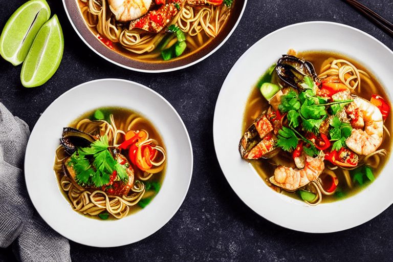 Cook the seafood. Turn heat to high. Add the prepared seafood to the wok. Stir-fry or braise accordi