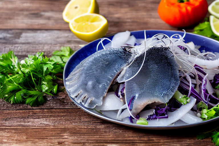 Prepare the seafood. Clean the seafood thoroughly. For cold jellyfish salad, remove any scales, bone