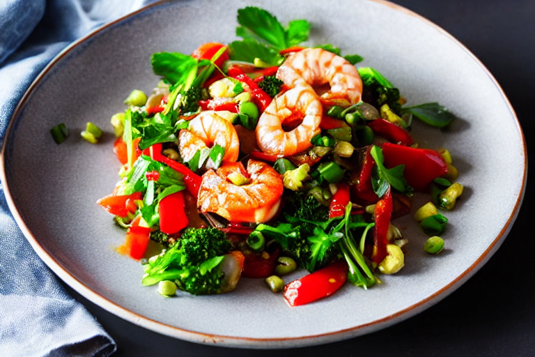 Cook the seafood. Turn heat to high. Add the prepared seafood to the wok. Stir-fry or braise accordi