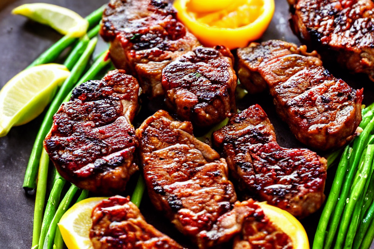 Sear and brown. Heat oil in a wok or heavy pot over medium-high heat. Add the main protein and sear