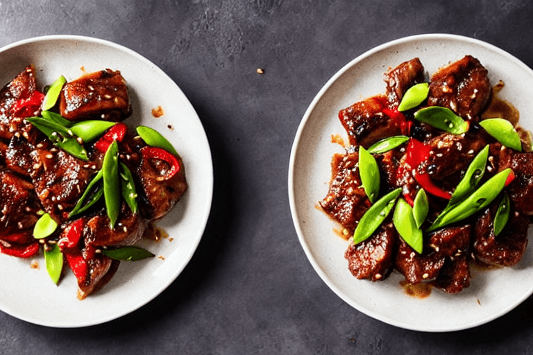 Stir-fry the meat. Heat a wok until smoking hot. Add oil, swirl to coat, then add the marinated meat
