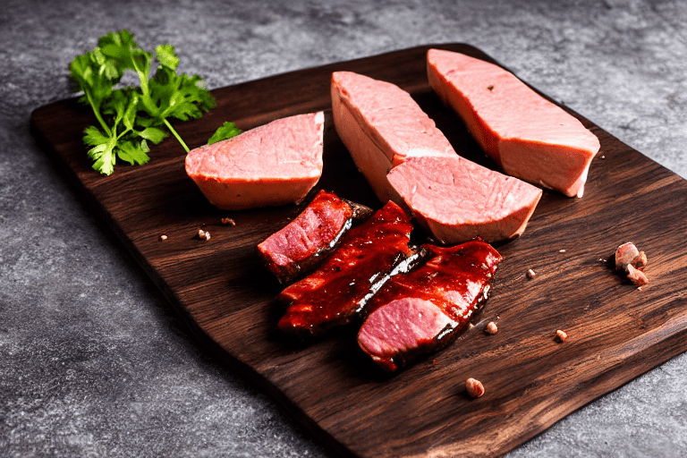 Slice and marinate. Cut the meat against the grain into thin, uniform slices about 3mm thick. This e
