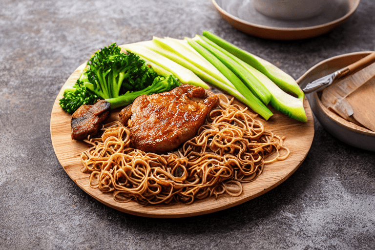 Slice and marinate. Cut the meat against the grain into thin, uniform slices about 3mm thick. This e