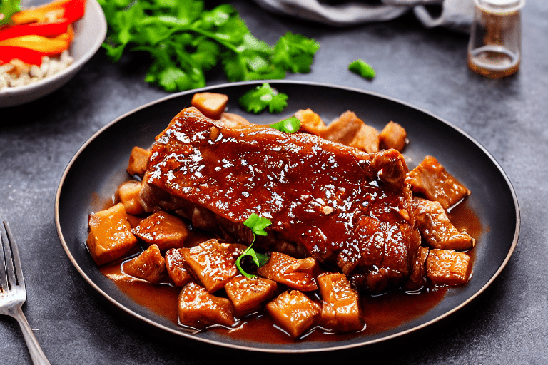 126 Slice and marinate. Cut the meat against the grain into thin, uniform slices about 3mm thick. Th