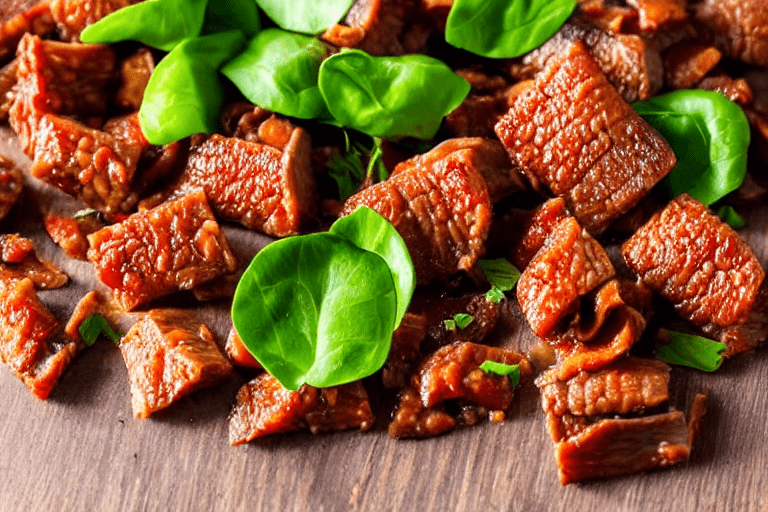 Slice and marinate. Cut the meat against the grain into thin, uniform slices about 3mm thick. This e