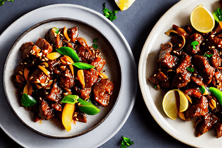 Stir-fry the meat. Heat a wok until smoking hot. Add oil, swirl to coat, then add the marinated meat