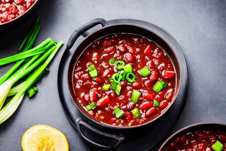 Build the broth. Heat a little oil in a pot. Add ginger slices and scallions, stir for 30 seconds. A