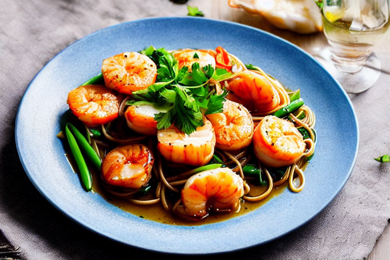 Cook the seafood. Turn heat to high. Add the prepared seafood to the wok. Stir-fry or braise accordi