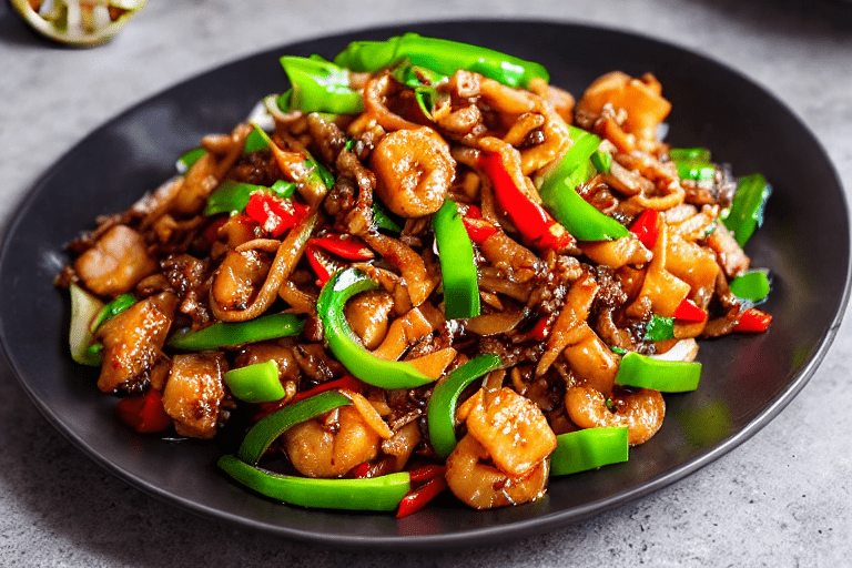 Prepare the seafood. Clean the seafood thoroughly. For hunan stir-fried squid, remove any scales, bo