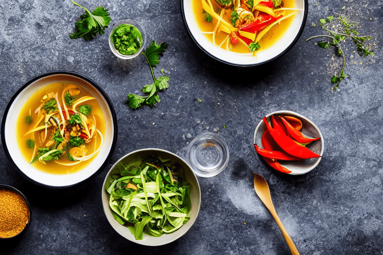 Aromatics and spices. Heat oil in a wok over medium heat. Add ginger slices, garlic, dried chilies,