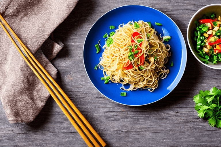 139 Prepare the noodles and ingredients. If using fresh noodles, gently separate them with your fing