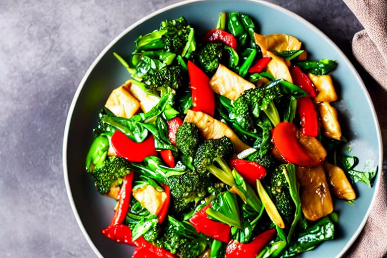 Stir-fry the vegetables. Add the main vegetables to the wok. Stir-fry over high heat for 2-3 minutes