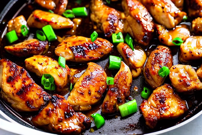 Sear and brown. Heat oil in a wok or heavy pot over medium-high heat. Add the main protein and sear