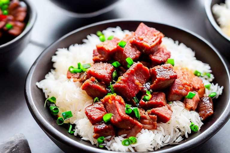 125 Boil the cured pork. Place the whole piece of Hunan cured pork belly 腊肉, là ròu in a pot of cold