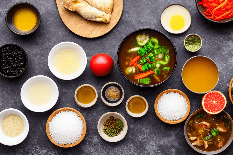 Prep all ingredients. Gather and prep all ingredients for 酸汤鱼. Wash and cut vegetables, measure out