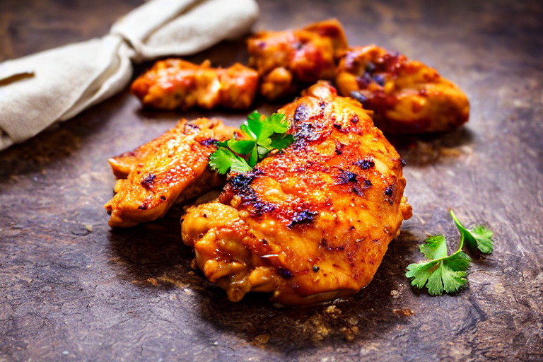 Prepare the chicken. Cut the chicken into bite-sized pieces about 3cm chunks for even cooking. Marin