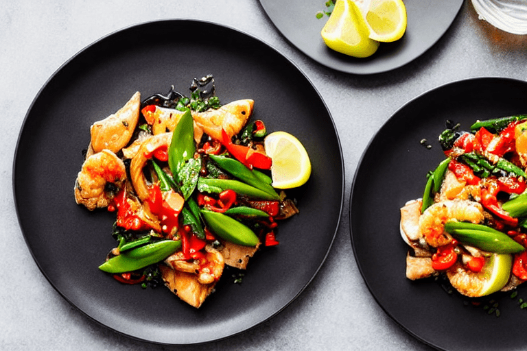 Cook the seafood. Turn heat to high. Add the prepared seafood to the wok. Stir-fry or braise accordi