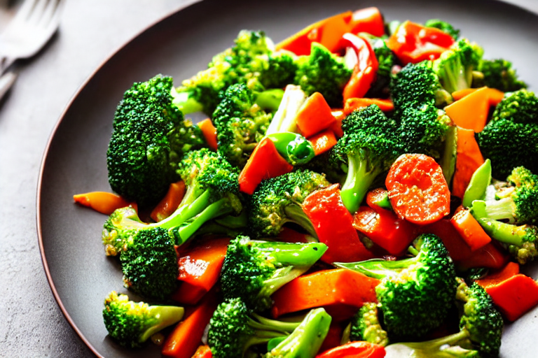 Stir-fry the vegetables. Add the main vegetables to the wok. Stir-fry over high heat for 2-3 minutes