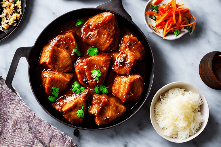 Render the pork fat. Heat a wok over medium-high heat until it begins to smoke. Add 1 tablespoon of