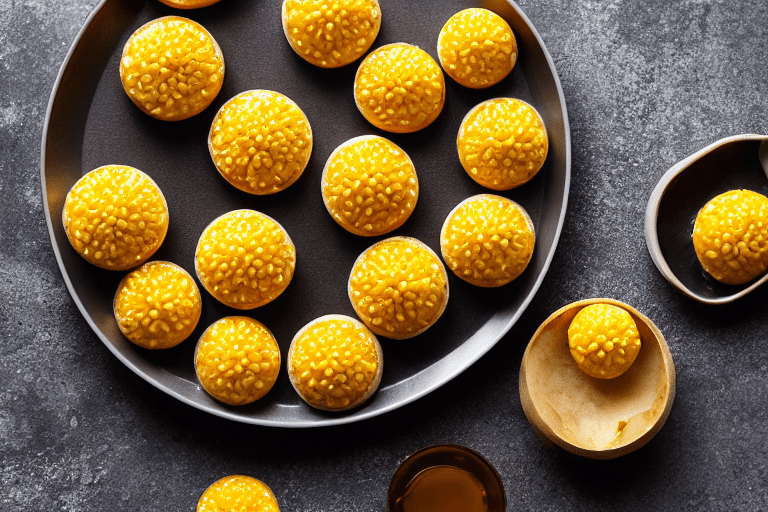 117 Make the osmanthus sugar filling. In a small bowl, mix the dried sweet osmanthus flowers with th