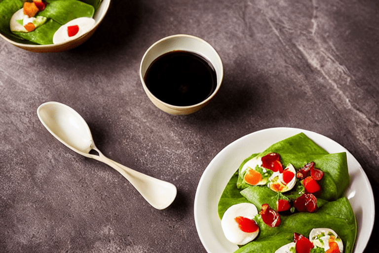 127 Wrap the siumai. Hold a wrapper in your cupped non-dominant hand. Spoon about 2 tablespoons of t