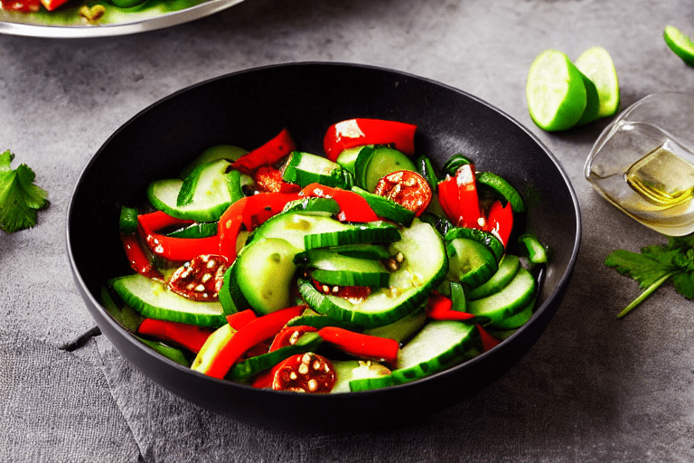 Stir-fry the aromatics. Heat 1 tablespoon of cooking oil in a wok or large frying pan over medium-hi