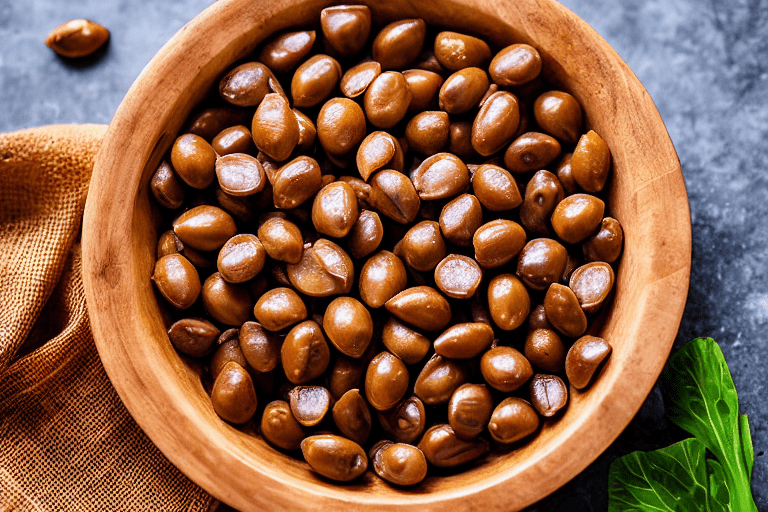 Soak the lotus seeds. Rinse the dried lotus seeds under cold water. Place them in a bowl and cover w