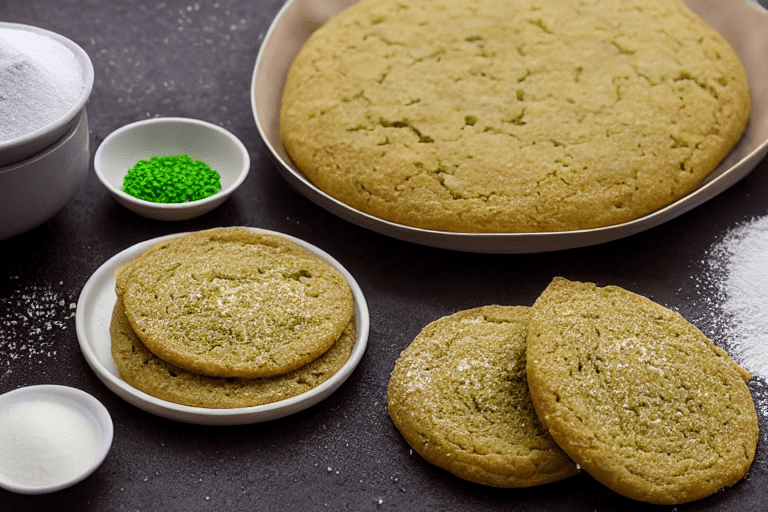 Make the dough. Start by making the dough for 葱油粑粑. Mix flour, yeast, sugar, and salt in a large bow