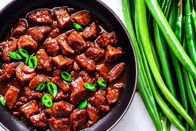 Prepare aromatics. Slice the ginger, garlic, and chilies. If using dried chilies, soak them in warm