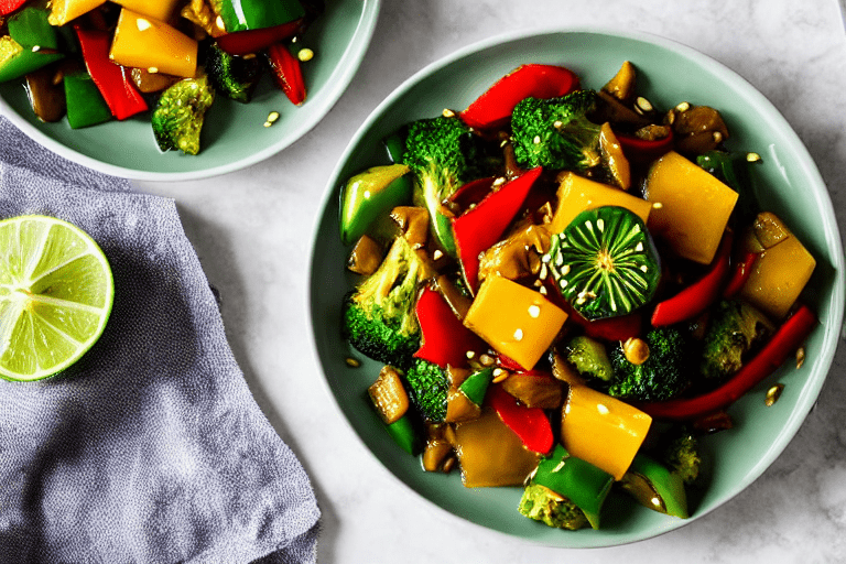 Stir-fry the vegetables. Add the main vegetables to the wok. Stir-fry over high heat for 2-3 minutes