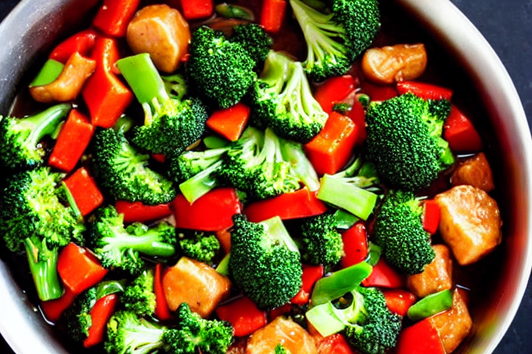 Heat the wok. Heat a wok until very hot. Add vegetable oil and swirl to coat the sides. Add dried ch