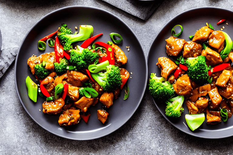 Stir-fry the chicken. Turn heat to high. Add the marinated chicken pieces. Stir-fry vigorously for 3