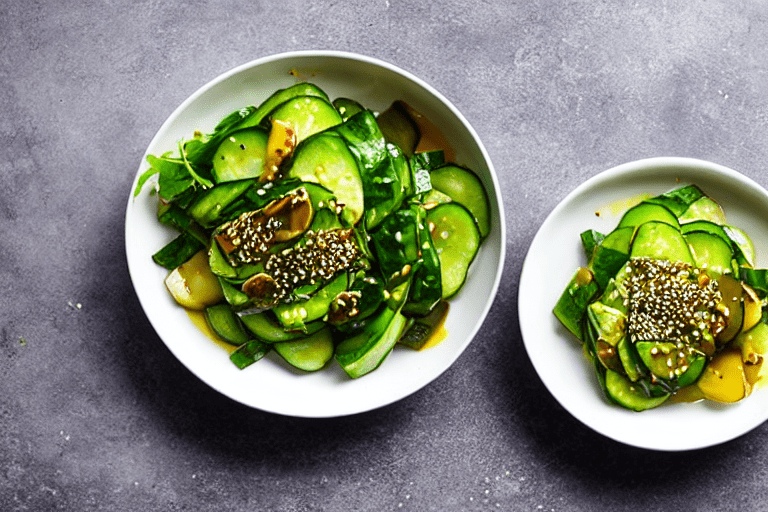 Make the dressing. In a small bowl, combine light soy sauce, rice vinegar, chili oil, sesame oil, Si