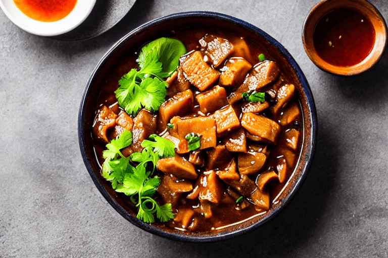 Make the dressing. In a small bowl, combine light soy sauce, rice vinegar, chili oil, sesame oil, Si