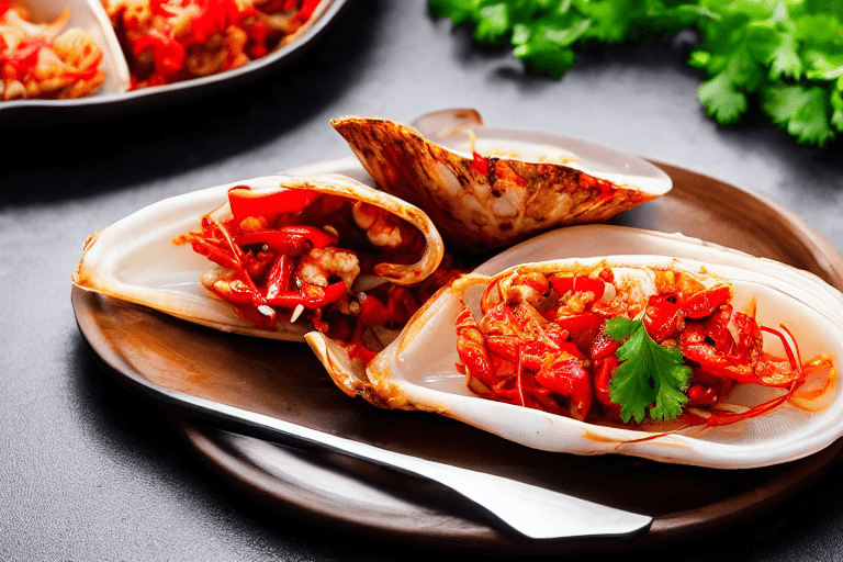 Prepare the seafood. Clean the seafood thoroughly. For hunan spicy conch, remove any scales, bones,