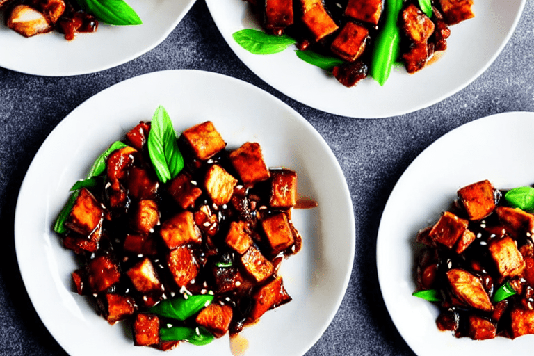 Stir-fry the chicken. Turn heat to high. Add the marinated chicken pieces. Stir-fry vigorously for 3