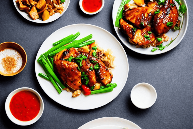 Stir-fry the chicken. Turn heat to high. Add the marinated chicken pieces. Stir-fry vigorously for 3