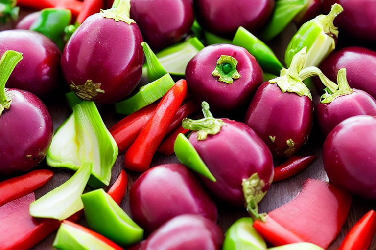 Prepare the vegetables. Wash and cut all vegetables into uniform pieces. For hunan spicy eggplant, e