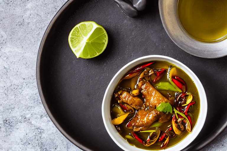 Aromatics and spices. Heat oil in a wok over medium heat. Add ginger slices, garlic, dried chilies,