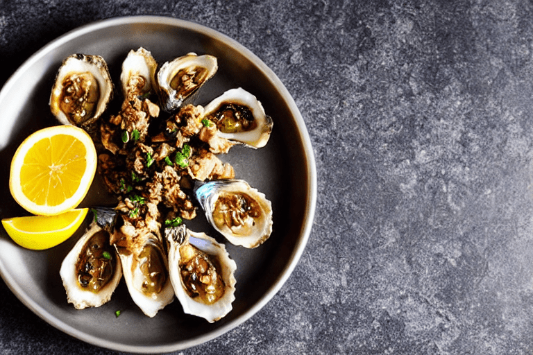 Prepare the seafood. Clean the seafood thoroughly. For hunan grilled oysters, remove any scales, bon