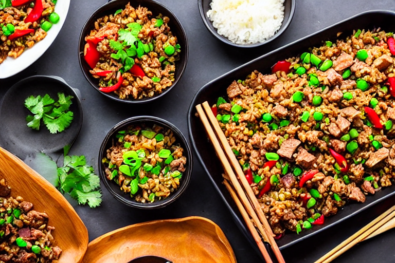 Make the filling or topping. Prepare the filling or topping. Cook any meat fillings with soy sauce,