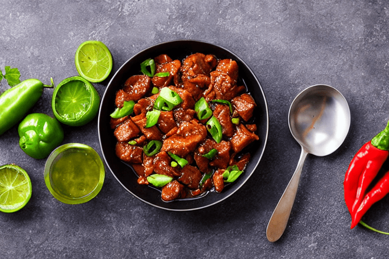 Prepare aromatics. Slice the ginger, garlic, and chilies. If using dried chilies, soak them in warm