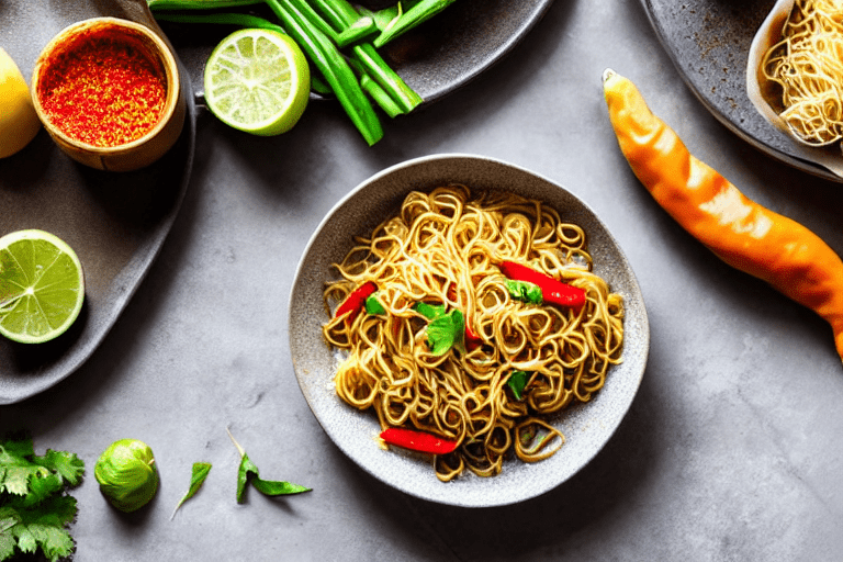Prepare aromatics. Slice the ginger, garlic, and chilies. If using dried chilies, soak them in warm