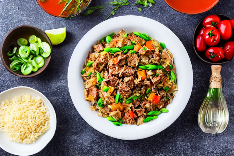 Make the filling or topping. Prepare the filling or topping. Cook any meat fillings with soy sauce,
