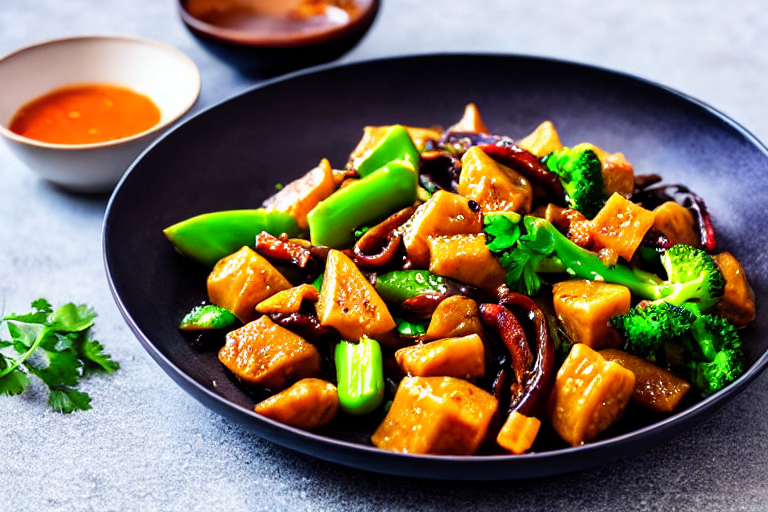 Stir-fry the vegetables. Add the main vegetables to the wok. Stir-fry over high heat for 2-3 minutes